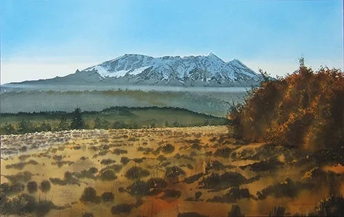 Ruapehu, from Erua painting